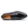 Men Retro Dress Shoes Black Brown Medium High Heels European and American Business Banquet Cuban Leather Shoes Size 38-45