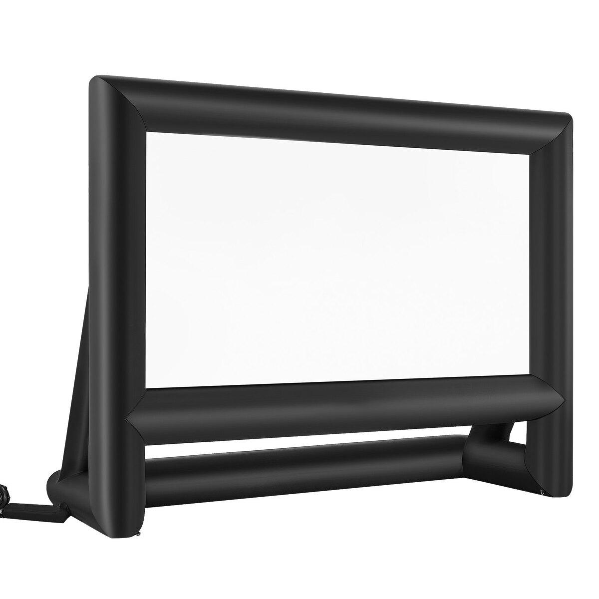 Buying Solutions, MB 20 ft Opblaasbaar Film Scherm 16:9 600D Filmprojectie met Draagbare Tas
