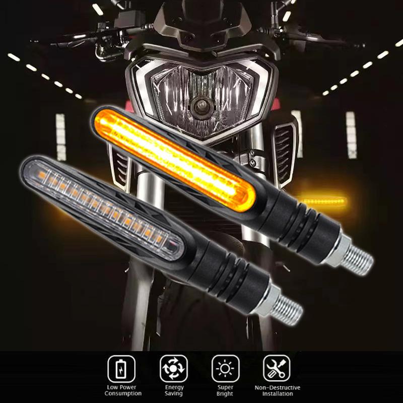 Motorcycle LED Turn Signals Motorcycle LED Turn Signals Linear Warning Light with Sequential LED Turn Signals