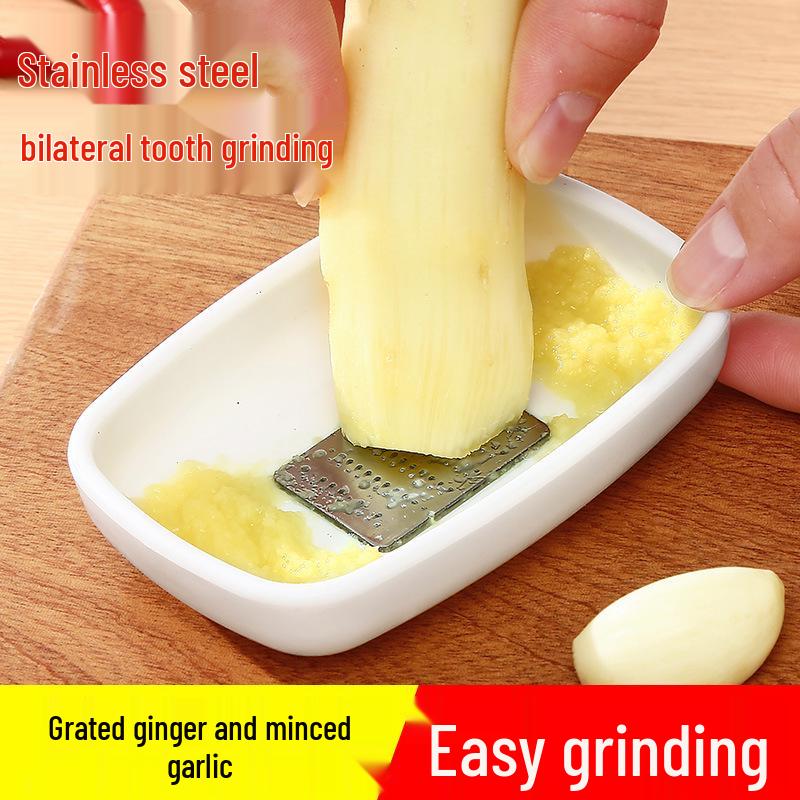 Ginger Garlic Grinder: Multifunctional Manual Paste & Juice Maker with Milk Frother