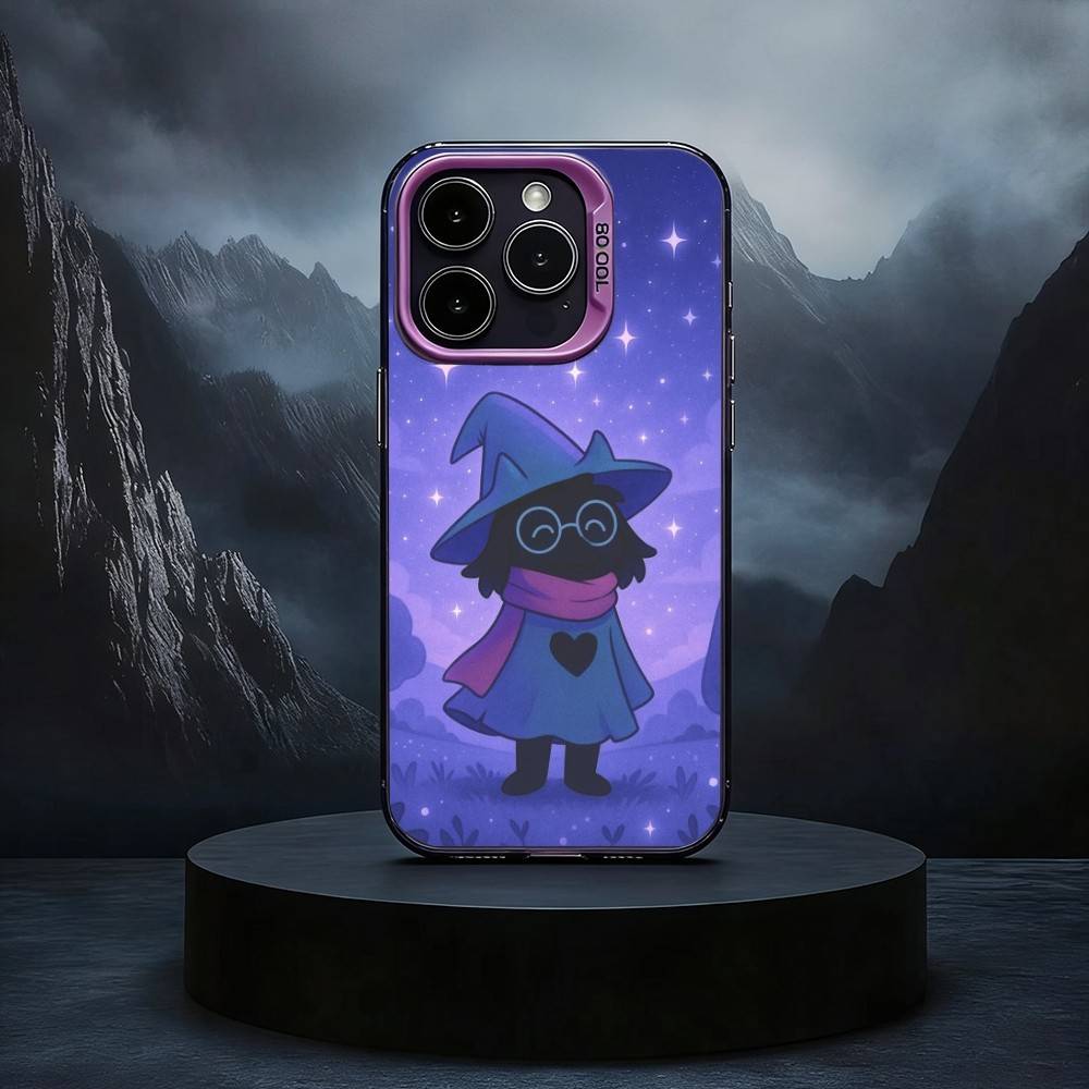 D-Deltarune R-Ralsei-EI Black Candy silver phone case Phone Case For iPhone17,16,15,14,13,12,11 Plus,Pro Max iPhoneXSMAX