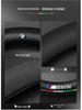 BMW iX3 Suede & Leather Steering Wheel Cover (2020-2022) - Universal, Four Seasons, Carbon Fiber Design