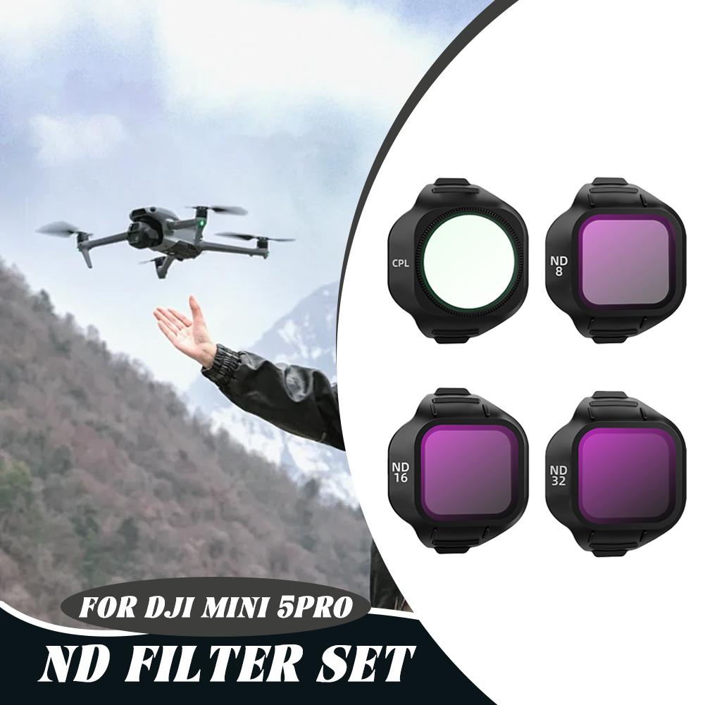 Objektivfilter für DJI Mini 5 Pro Drohne UV CPL ND8/ND16/ND32 Filterset Optisches Glasobjektiv Drohnenfotografie Zubehör