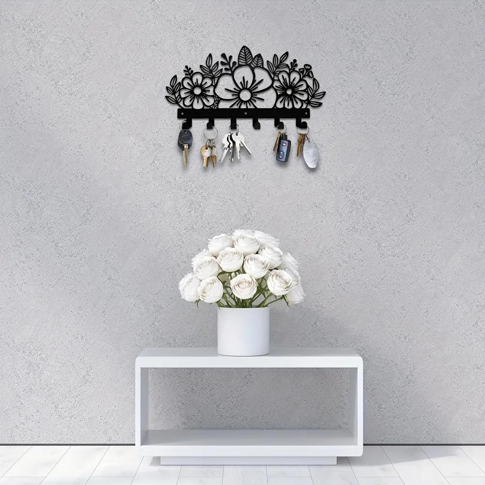 Wall Mounted Metal Coat Rack - Artistic Design, Multiple Racks and Hooks for Coats, Enhancing Your Wall Space