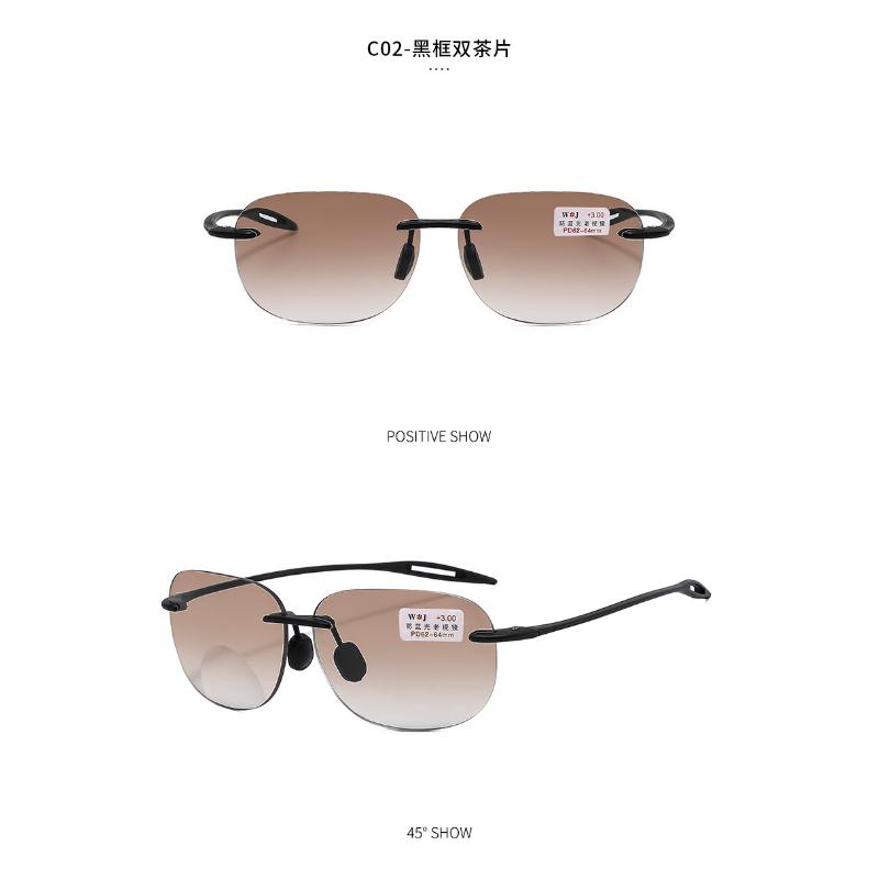 

Bifocal Reading Glasses New High-Definition Glasses Men S Sunglasses Presbyopia Glasses Anti Fatigue Glasses +1.0 To + 4.0 1.0