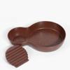 Wide Mouth Tortoise Food Bowl Non-Slip Turtle Pond Amphibians Water Bowl  Habitat Decor