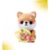 ERINGOGO Needling Felting Shiba Inu Plush Toy DIY Wool Felting Kit with Colorful Handmade Craft Kit, Set, Beginner's Wool,