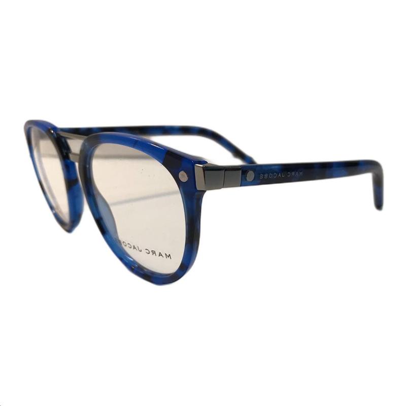 Marc Jacobs Brand Tag Cat Eye Optical Glasses Men's Blue MJ19