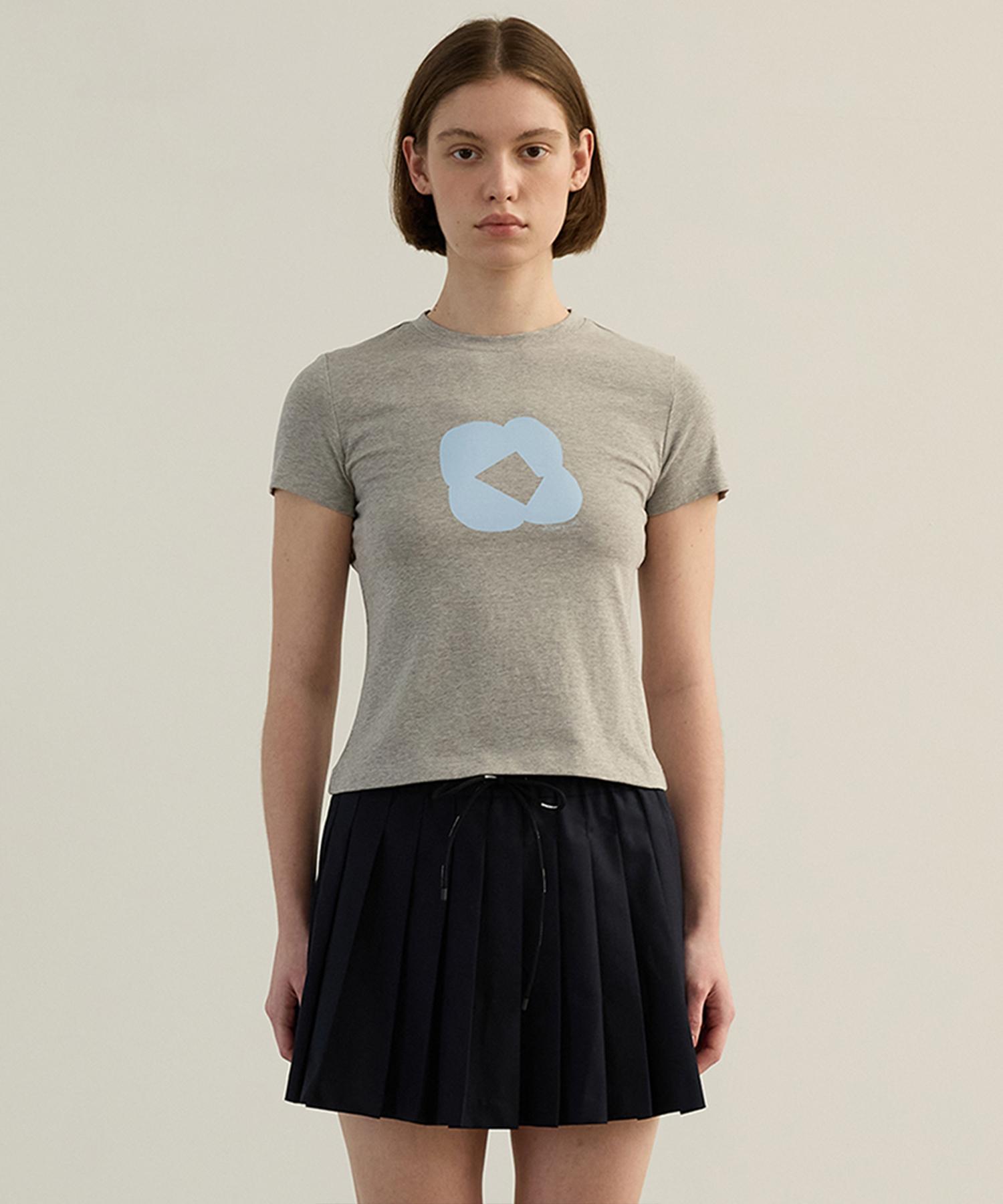 Abam Home Baby Flower Tee Gray Grey/Fresh