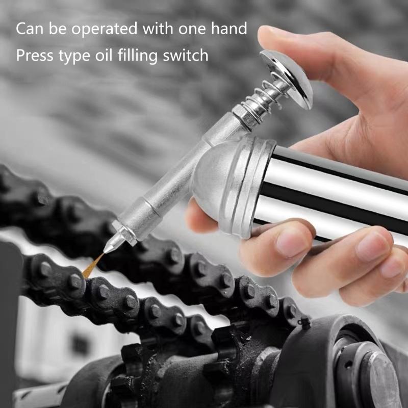 Ergonomic Handheld Grease Guns 80CC Handheld Lubrication Pressure Oiler for Professional Excavators Operators Mechanic