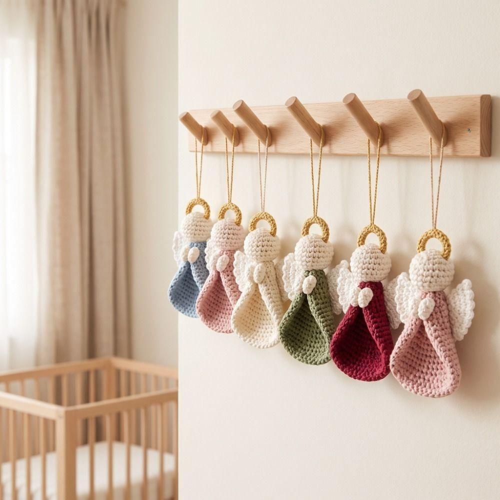 Cute Angel Doll Craft Making Kit Wings Girl Knitted Angel Pendant Crochet Angel DIY Kit Xmas Gift