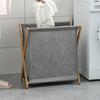 Dirty Clothes Basket with Durable Frame Large Capacity Laundry Hamper Bottom Heightening Mildew And Slip Resistant Laundry Storage Bin