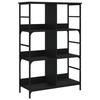 VidaXL Bibliothèque noir 78,5x33x117,5 cm bois d'ingénierie 835249