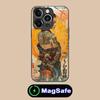 Retro Tattoo Girl Mobile Phone Case for iPhone 17 16 15 14 13 12 11 Air Pro Max Plus Mini MagSafe Glass Colorful Cover Pretty