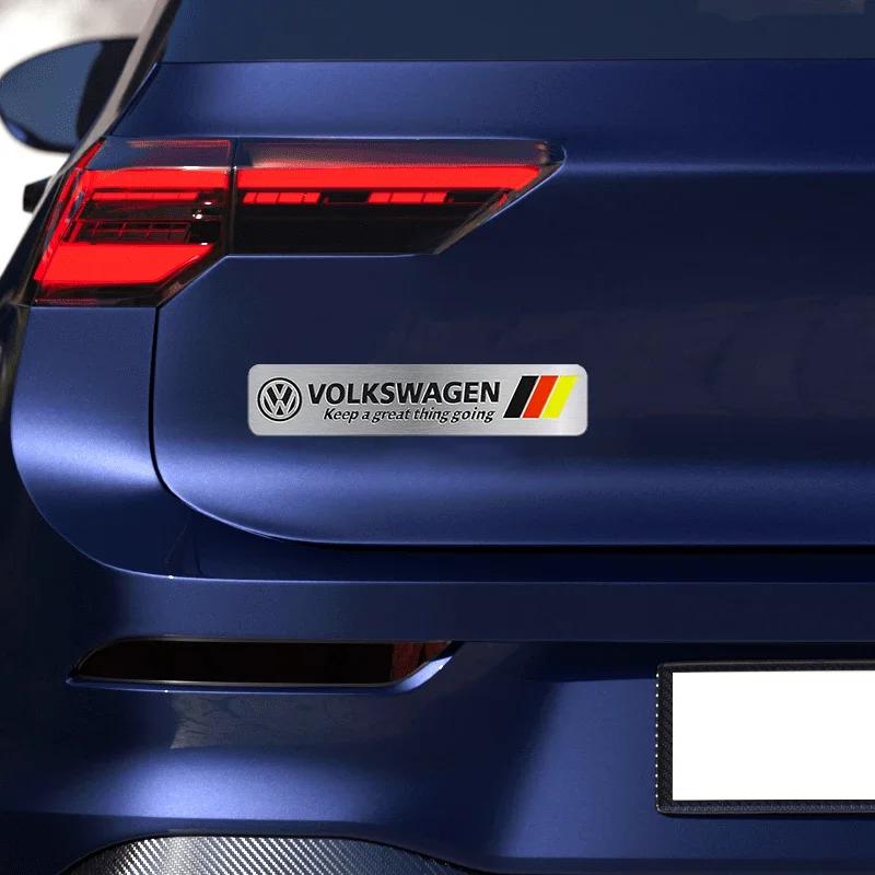 Valve Stems Caps Car Sticker For VW Volkswagen Jetta MK5 Golf Personaliz M179 Decoration Car 3D Aluminum Alloy Badge Sticker For Volk