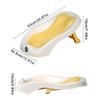 Foldable Baby Bath Seat - Non-Slip Pp Shower Net Support, Ergonomic Backrest Design, Easy-Clean Christmas Gift For Toddlers