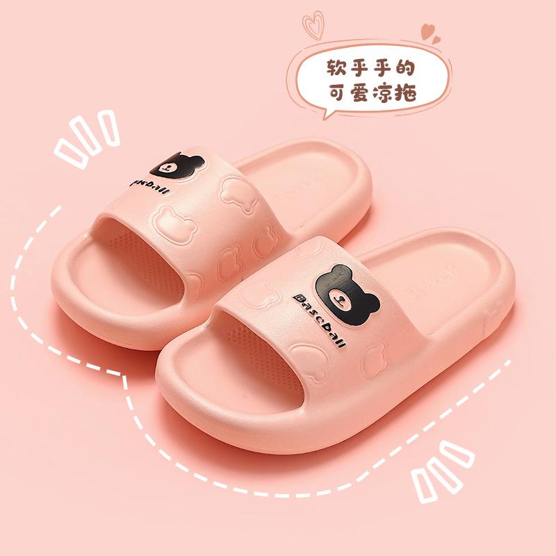 

Children s slip-on slippers for boys and girls, new summer outdoor wear, indoor home bathroom non-slip sandals 32-33