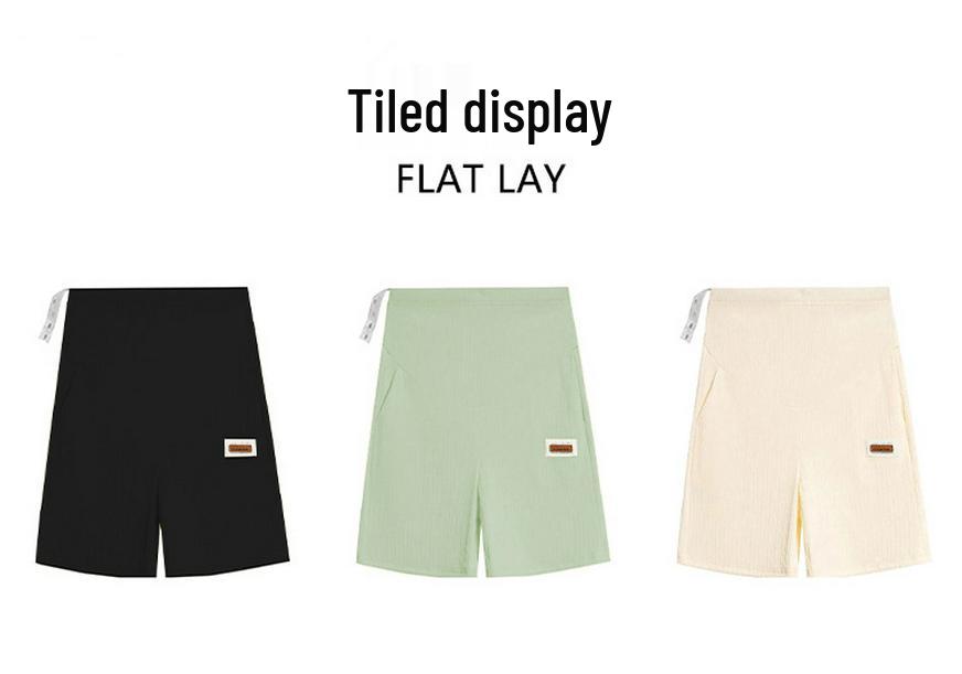 Summer Maternity Support Capris: High Elastic, Non-Slip, Loose Fit