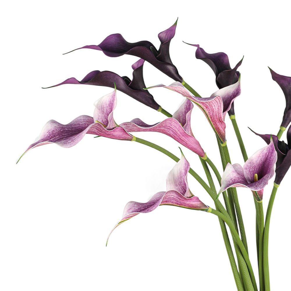 Real Touch Simulation Calla Lily EVA Faux Flower New Floral Arrangement  Home Decoration