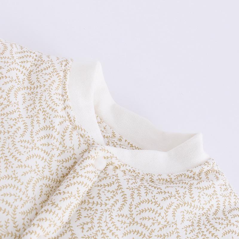 Herbst/Winter Gesteppter Baumwoll Baby Strampler - Warmes Neugeborenen Ausgeh-Outfit