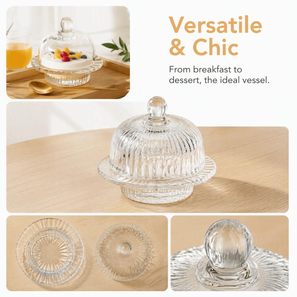 Exquisite Dessert Bowl European-Style Small Soup Bowl Tremella Glass Bowl Fruit Serving
