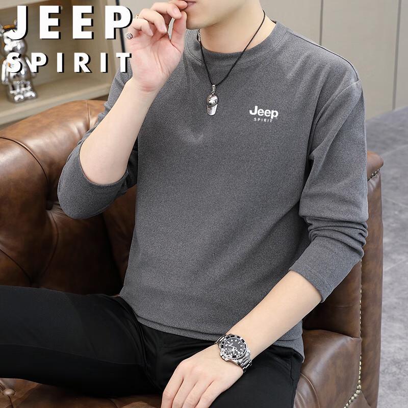 JEEP SPIRIT Men's Fleece Crew Neck Sweatshirt