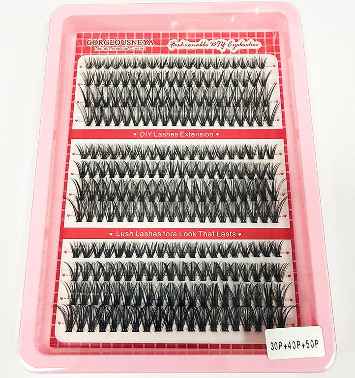 10 Rows Of Glue-Free Comics Diy False Eyelashes Single Cluster Natural Simulation Mother Is Not Naked Makeup Curl