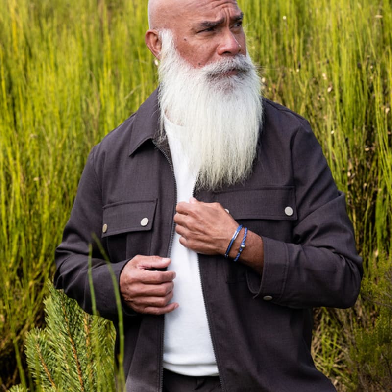 PIG & HEN Easy Ed Bracelet - Indigo Purple X Silver