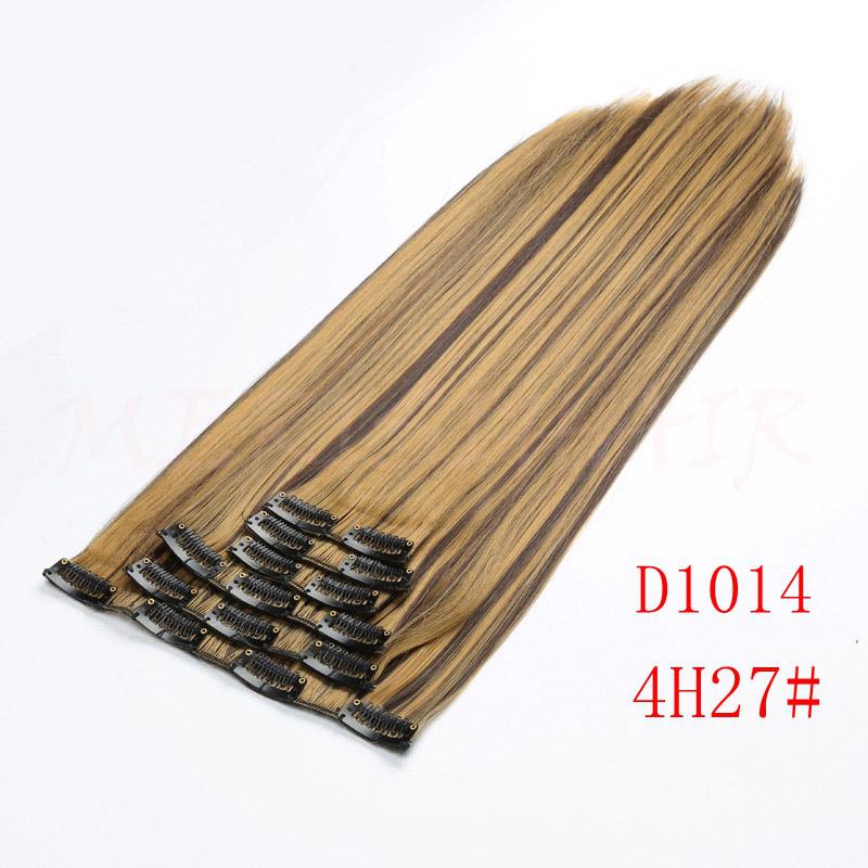 MERISIHAIR Women Long Straight Hair Extensions Wig Natural Clip In Hair Synthetic Heat Resistant Fiber Hairpiece for Women