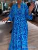 2026 Summer Women's European & American Print Loose Maxi Dress