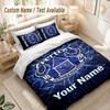 Custom Name Bedding Set 3 PiecesEverton FC Print Duvet Cover + 2 Pillowcases Soft Bed Decor