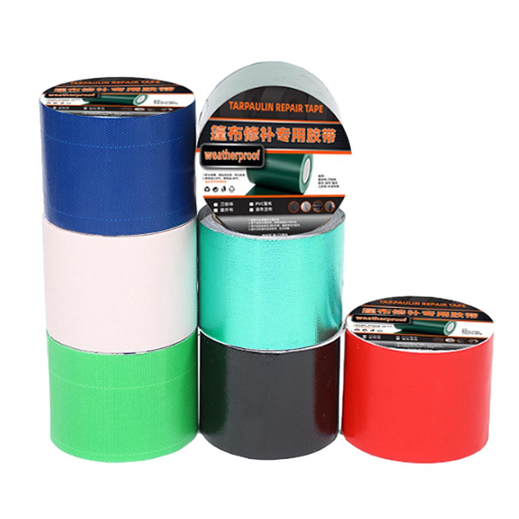 Tarp Tape Tarpaulin Tape Adhesive Tarpaulin Repair Tape 5CMx7.5M Tarp Repair Tape Waterproof Awning Cloth Repair Tape