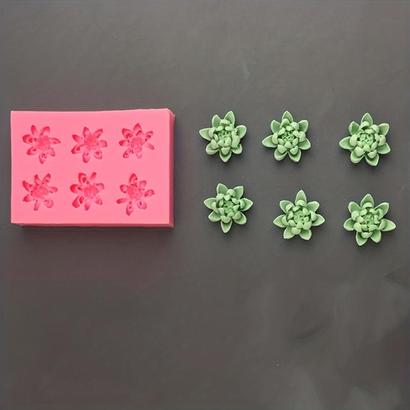 1 Piece Duolian Small Lotus Silicone Mold Ice Cream Mousse Aromatherapy Cake Candle Gypsum Decorative Resin Mold