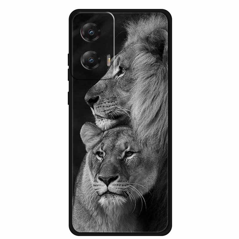 For Moto G85 5G Case TPU Animals Soft Silicone Back Cover Phone Cases For Motorola Moto E14 MotoG85 Wolf Protective Cool funda