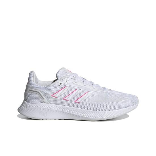 adidas Women's Runfalcon 2.0 White Screaming Pink FY9623