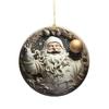2D Acrylic Christmas Ornament Lightweight Home Office Indoor Holiday Party Xmas Tree Hanging Decoration Pendant Festival Gift