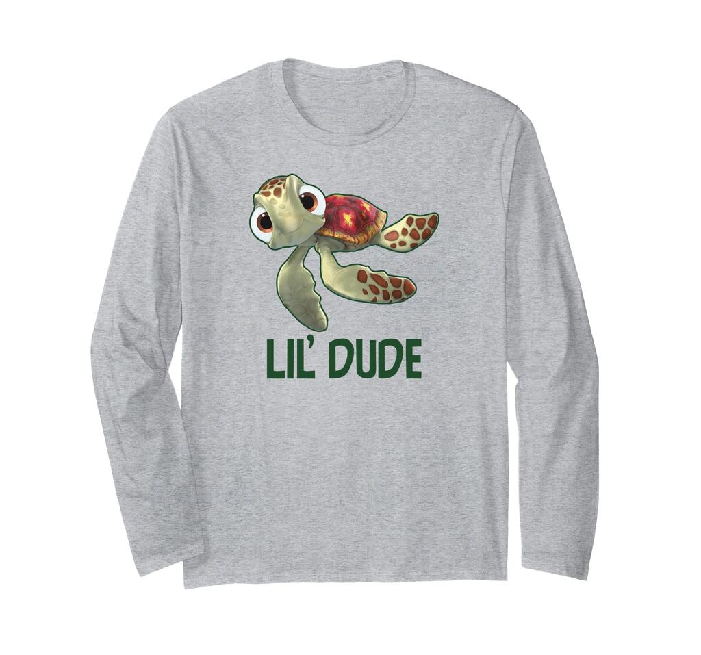 Disney Pixar Finding Nemo Lil' Dude Cool Son Big Chest Logo Long Sleeve T-Shirt