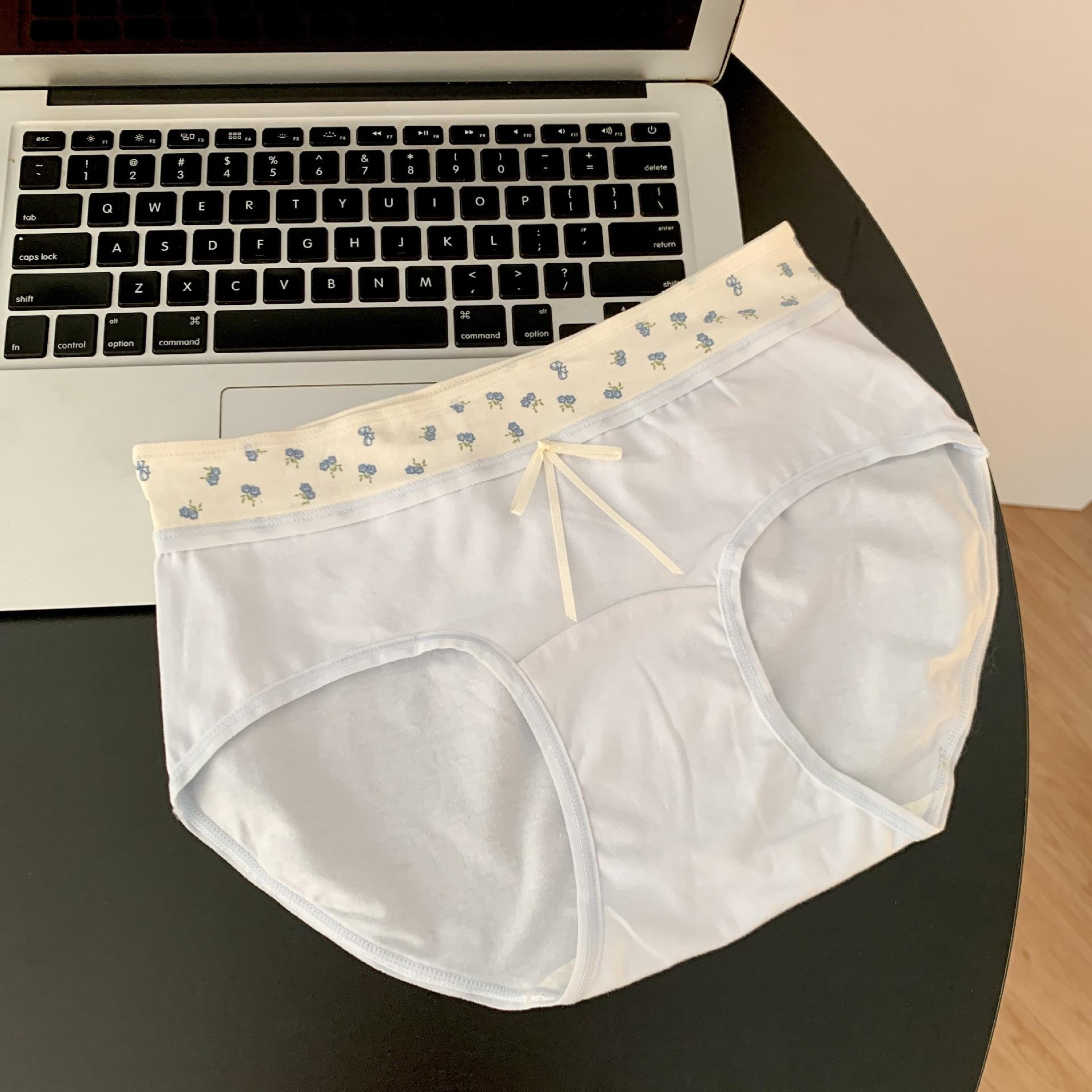 

Girls Spring and Autumn New Pure Cotton 10A Antibacterial Extended Crotch Underwear M