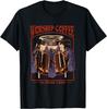 Worship Coffee the Dark Lord Retro Dark Humor T-Shirt