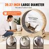 Cat Exercise Wheel 43.3" Large Cat Treadmill Wheel for Indoor Cats Yellow