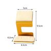 Creative combination jewelry display stand - metal, off-white suede jewelry rack for rings and necklaces