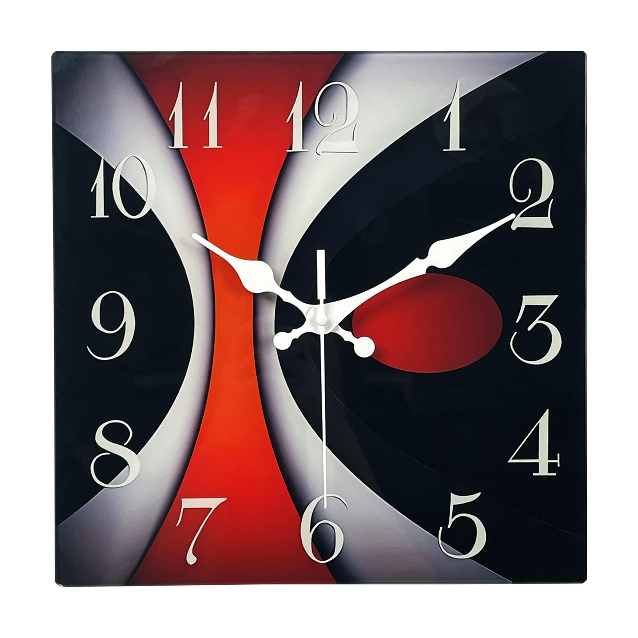 High-Quality Abstract High-Quality Red High-Quality Gray High-Quality Black High-Quality Geometric High-Quality Pattern High-Quality Square (as the picture,12 Inch)