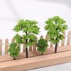 Simulation Mini Green Tree Model Dollhouse Railway Street Scene Decor Ornaments Dollhouse Micro Landscape Garden Ornament