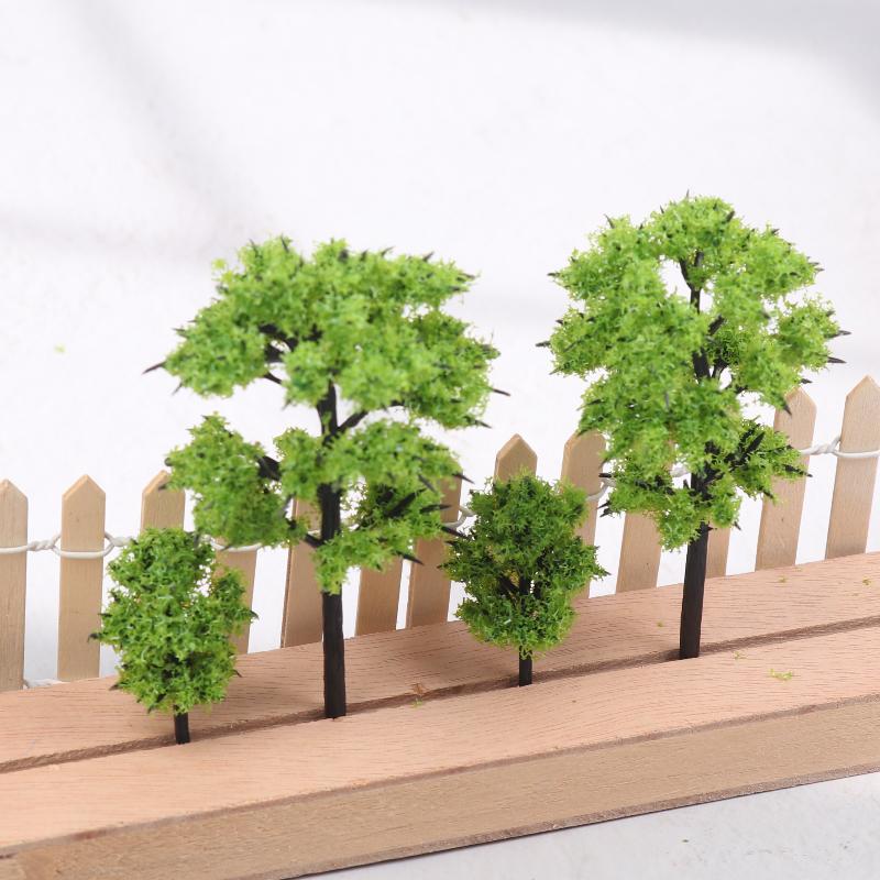 Simulation Mini Green Tree Model Dollhouse Railway Street Scene Decor Ornaments Dollhouse Micro Landscape Garden Ornament