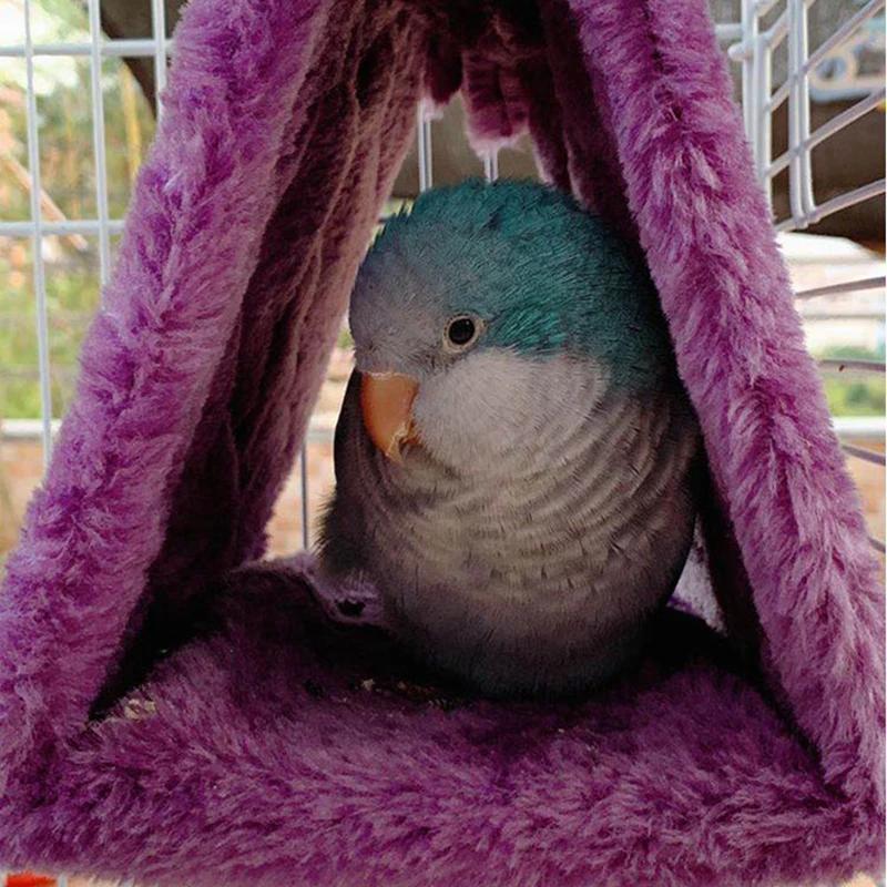 Fashion Pet Bird Parrot Cages Warm Hammock Hut Tent Bed Hanging Cave For Sleeping and Hatching Beautiful Birds House