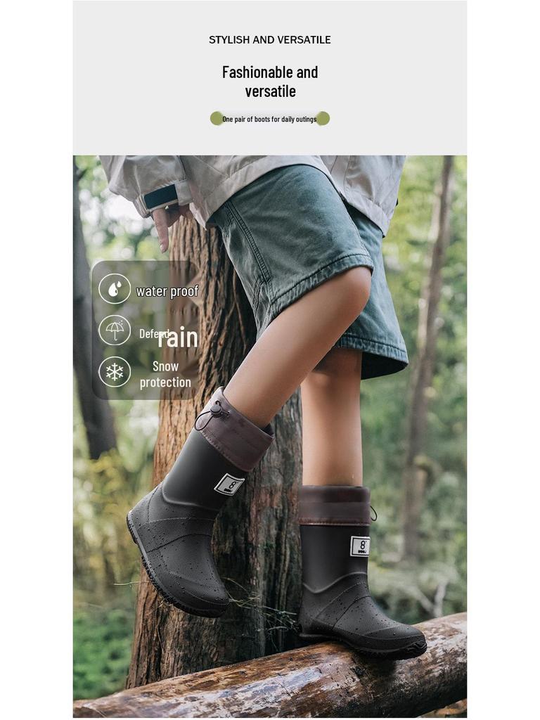 Kinder Wasserdichte Rutschfeste Regenstiefel für Jungen und Mädchen - Leicht, Faltbar, Perfekt für Grundschüler.