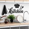 Personalized and Simple Chef's Hat Kitchenware and English Word Kitchen Home Decoration and Beautification Stickers