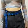 Punk Flame Belt - Trendy Hip-hop Street Bad Boy Personality Decoration Durable for Both Men and Women Trendy Eyelet Belt