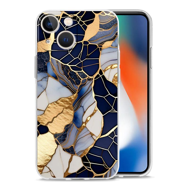 Capa de Celular Para iPhone 17 Capas iPhone Air 16 15 12 13 14 Pro Max 7 8 Plus 16Pro iPhone11 Capa Macia Mármore Aquarelado