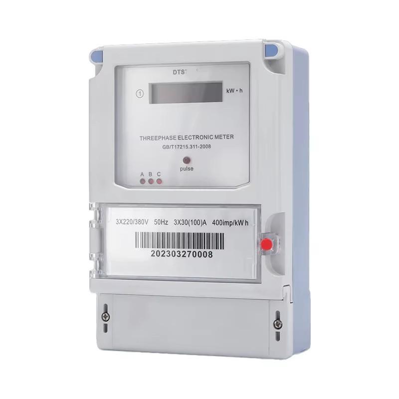 DTS Three Phase Four Wire Electronic Energy Meter 11A/61A/81A/111A Digital Smart Wall Mounted Meter